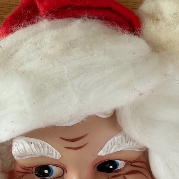 Vintage 1967 Shiny Brite Max Eckhardt Musical Santa Face Jingle Bells - Picture 5 of 13